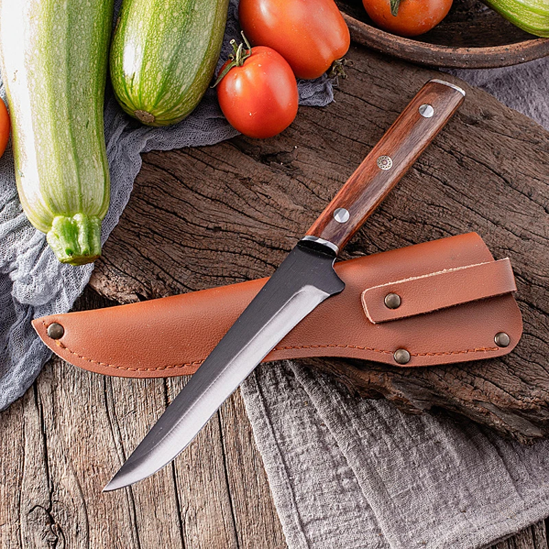 

Professional Meat Cleaver Knife Handmade Forged Boning Knife Serbian Chef Knife Stainless Steel Kitchen Knife Butcher Fish Knife