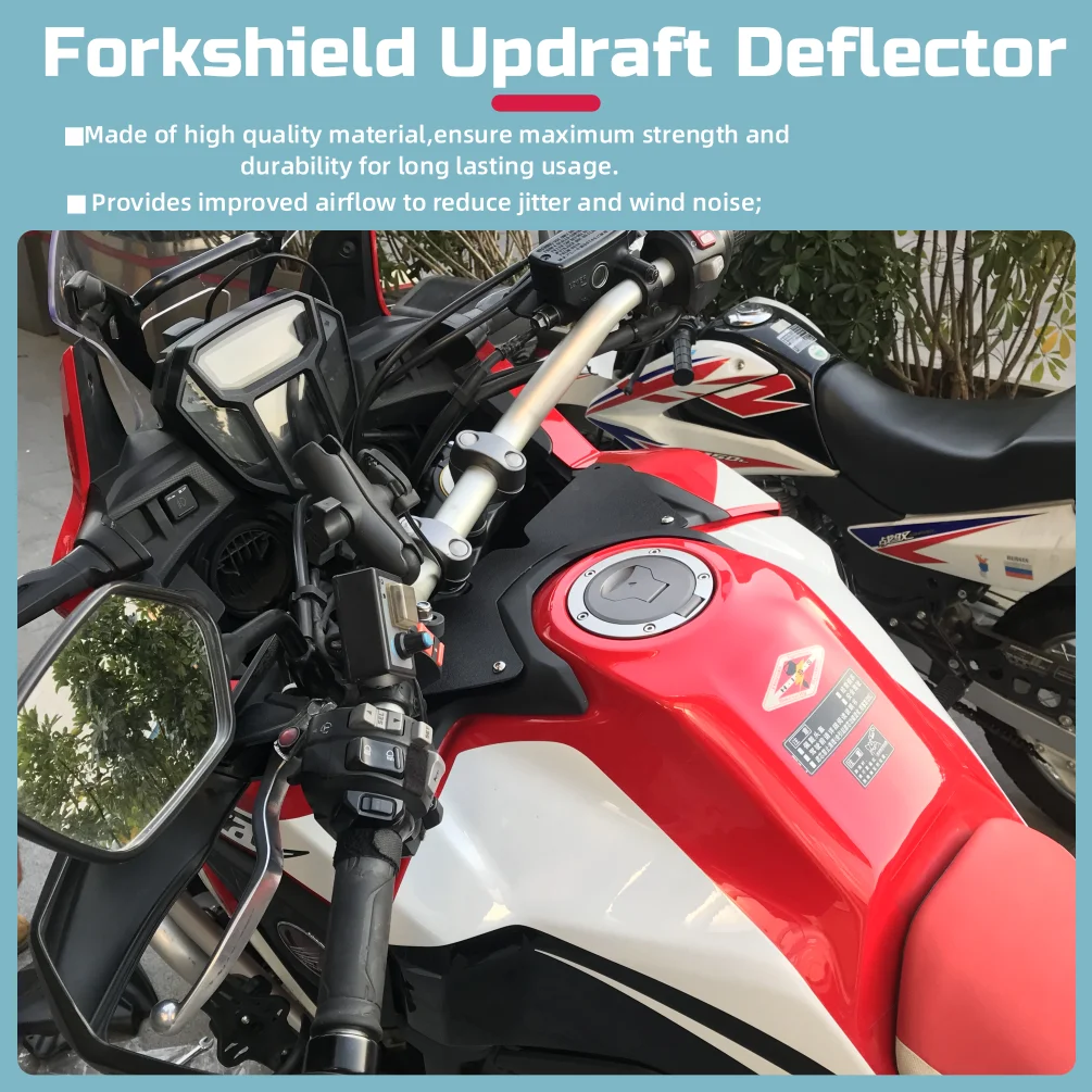 CRF 1000L Forkshield Updraft Deflector for Honda CRF1000L Africa Twin 2016 2017 2018 2019 Motorcycle Fuel Tank Cover Accessories