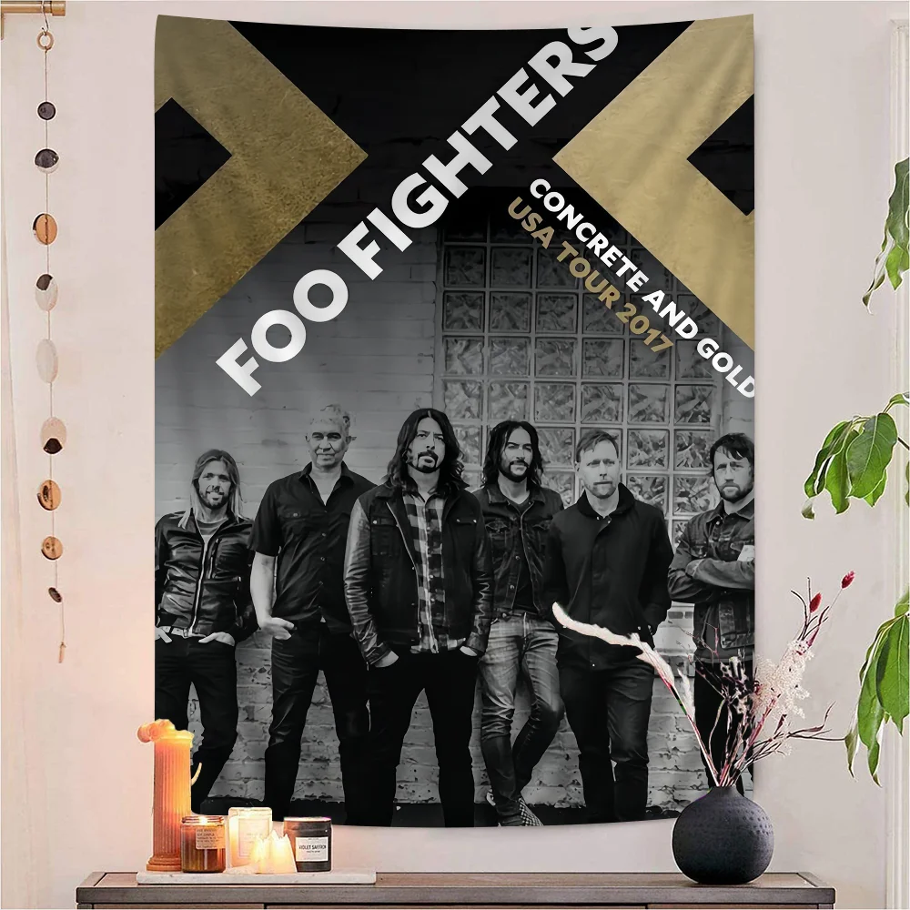 

Foo Fighters Band Hippie Wall Hanging Tapestries Art Science Fiction Room Home Decor Kawaii Room Decor