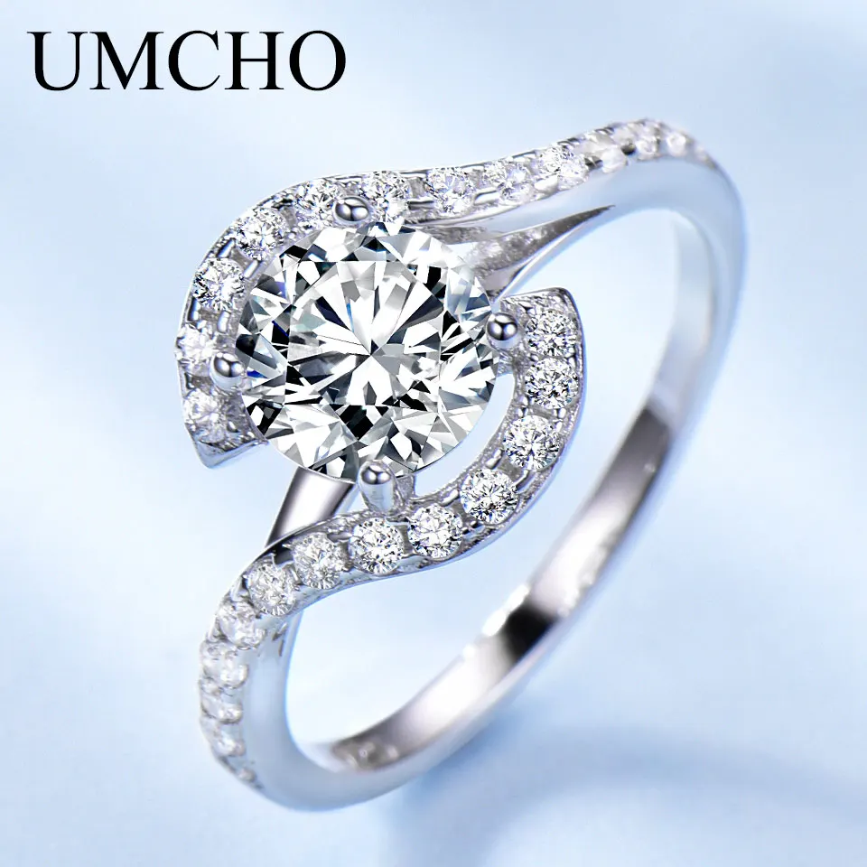 

6.5mm Round Ring 925 Sterling Silver Rings for Women Engaement Wedding Gift New 2025