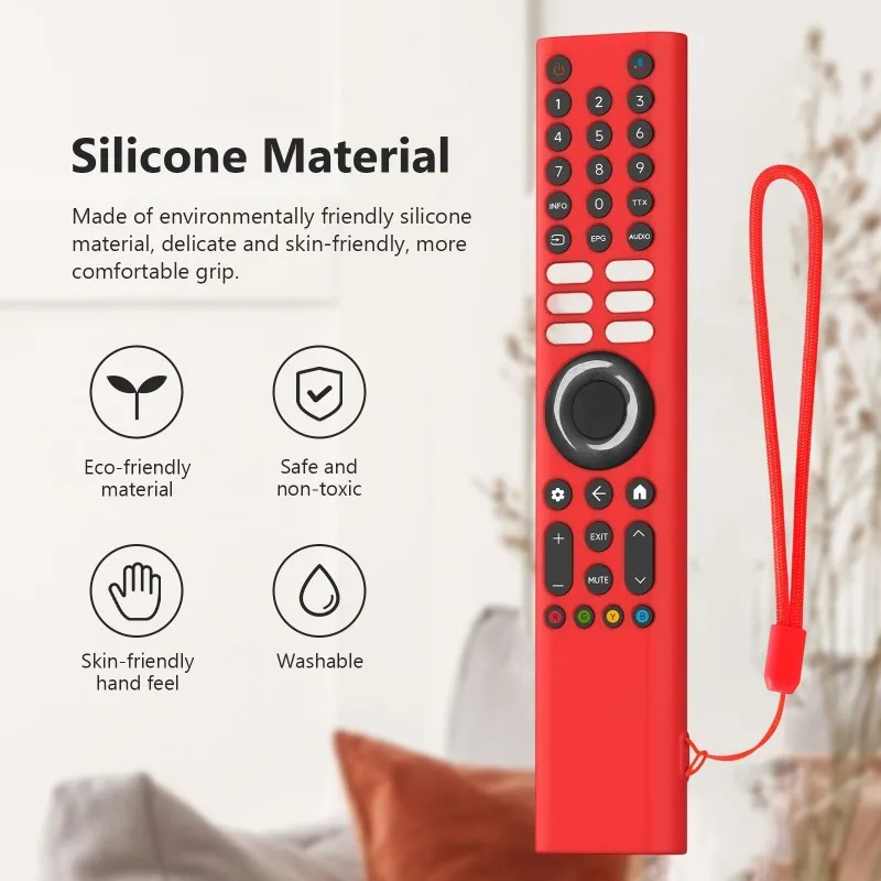ABKQ-Protective Case Silicone For XMRM-P3 Protector Remote Controller Shockproof Cover With Lanyard Soft Shell