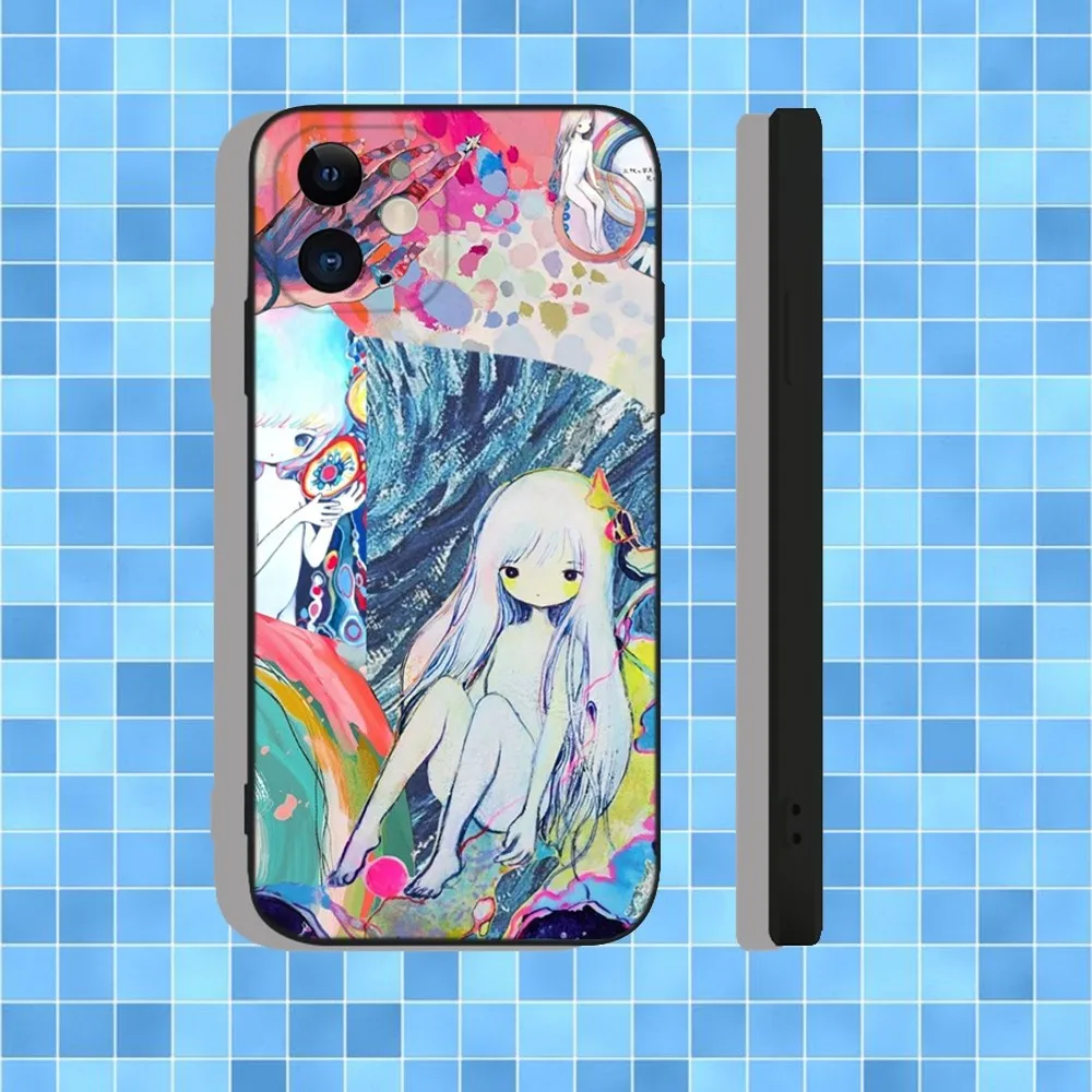 Kikuo Anime Japan Music Etui na telefon iPhone 16,15,14,13,12,11,Pro,Max,Plus,X,XS,XR,SE,8,7,Mini, miękkie silikonowe czarne etui