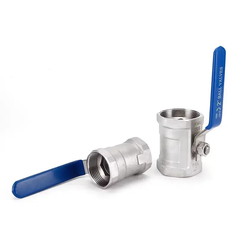 1PCS Ball Valve 304 Stainless Steel Genuine Material One-Piece Two-Piece Water Valve Switch 1/2 3/4 1