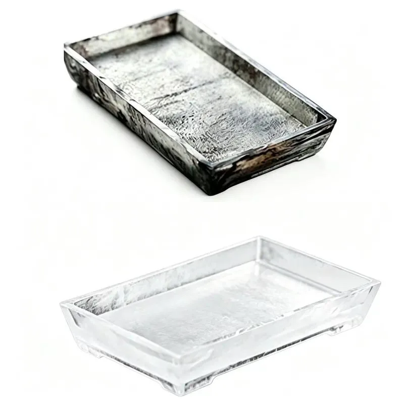 Handmade Crystal Finnish Tea Tray 28cm Luxury Hotel Room Service Tray Elegant Home Decoration Gifts