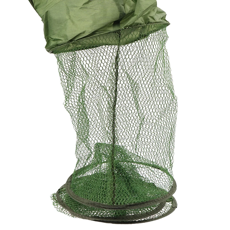 1PC Portable Quick-drying Nylon Mesh Steel Ring Folding Fishing Net Fish  Crab Lobsters Mesh Cage Bucket Anti-jump Storage Bag - AliExpress 18