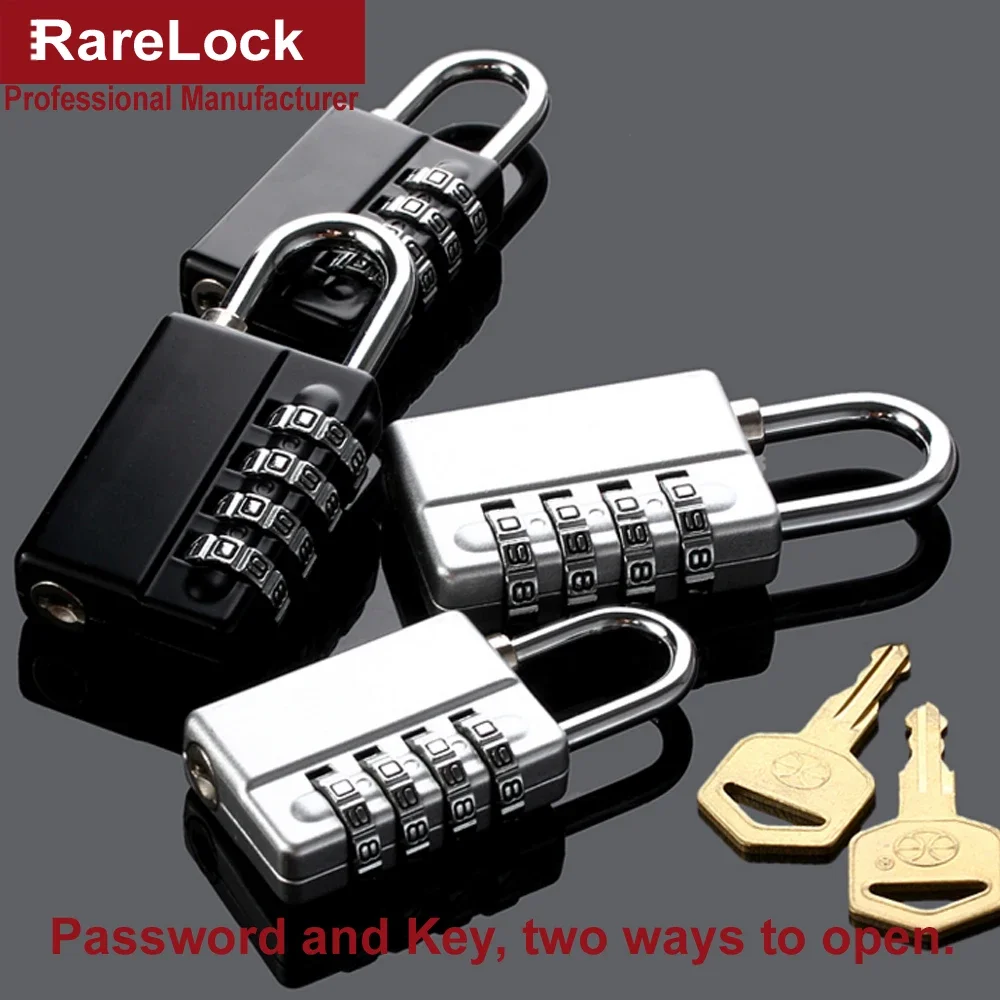 قفل مجمع مع مفتاح رئيسي 2 حجم اللون قفل برمز لصندوق الخزانة باب الصالة الرياضية لتقوم بها بنفسك Rarelock MMS459 H