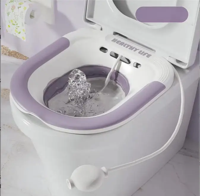 

Биде-туалет от геморроя, подходит для послеродовых беременных женщин или геморроев, складное и подвесное хранилище Частный уход Чистая