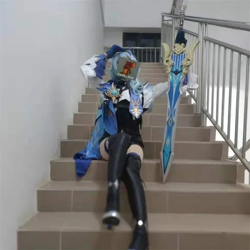 

Game Genshin Impact Cosplay Song of Broken Pines Props Razor Eula Sword Replica of Weapons for Anime Party Shows