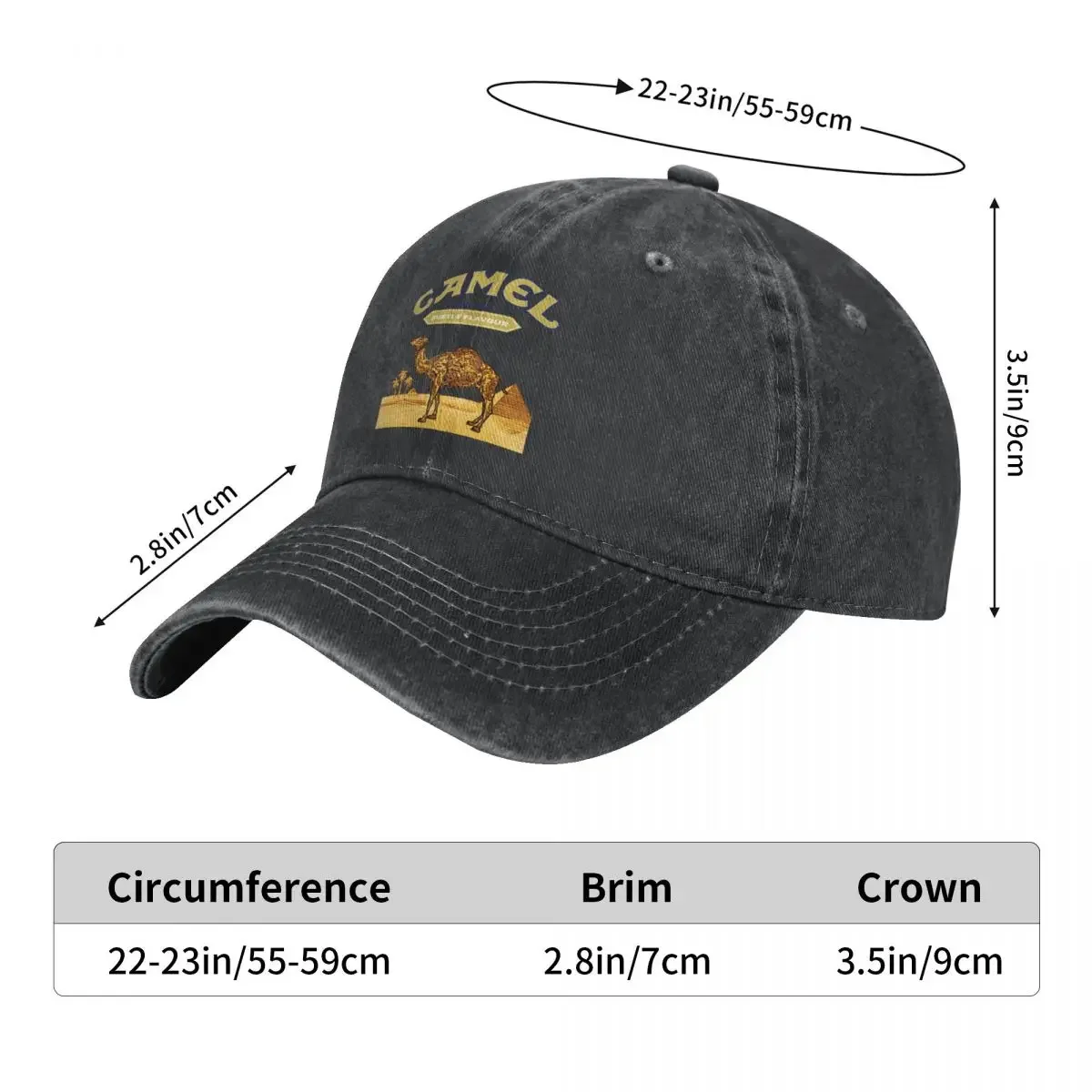 Camel Trophy Men and Woman's Baseball Caps Adjustable Casual Cotton Sun Hats Unisex Dad Hats