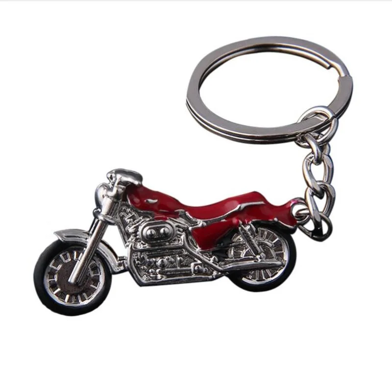 Shiny New Mountain Motorcycle Keychain 3D Cool Motorbike Helmet Keyring Car Key Pendant Bag Charm Accessories Key Chain For Man