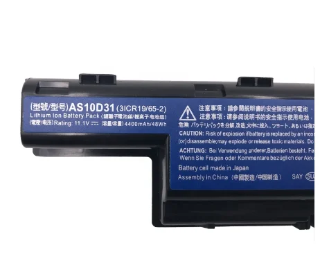 Batterie d'ordinateur portable pour Acer Aspire V3, AS10D31, AS10D51, AS10D61, 4741, 4750, 5741, 5742, 5750, 5551G, 5560G, 5741G, 5750G