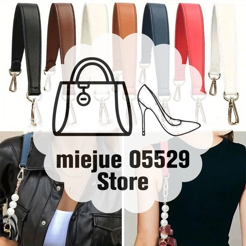 Stain Resistant Artificial Leather Short Purse Handle Durable Replacement Strap for Handbag Tote DIY Bag Repair Daily Use