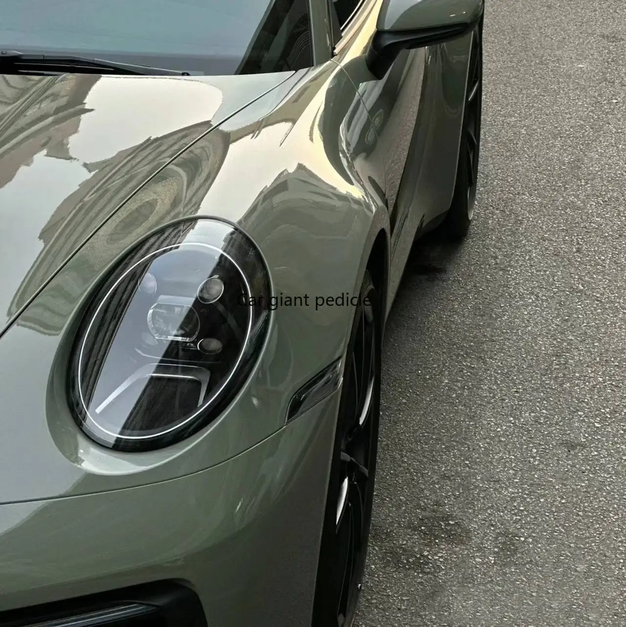 MGloss Khaki Green Car Wrap Film Auto Plastic  Auto Plastic Assurance Air passage pattern Stickers Covering Foil Air 1.52X17M