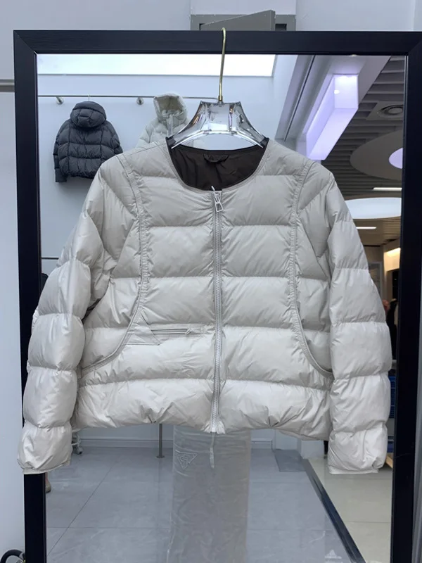 

Модная утепленная женская куртка свободного кроя с круглым вырезом и молнией, из хлопка, для повседневной носки, с длинными рукавами