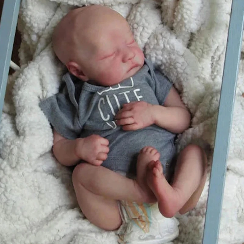 

18-дюймовая готовая кукла Reborn Baby Levi, мягкая, реалистичная, для новорожденных с глазами, закрытая, ручная работа, настоящие детские куклы, детская игрушка