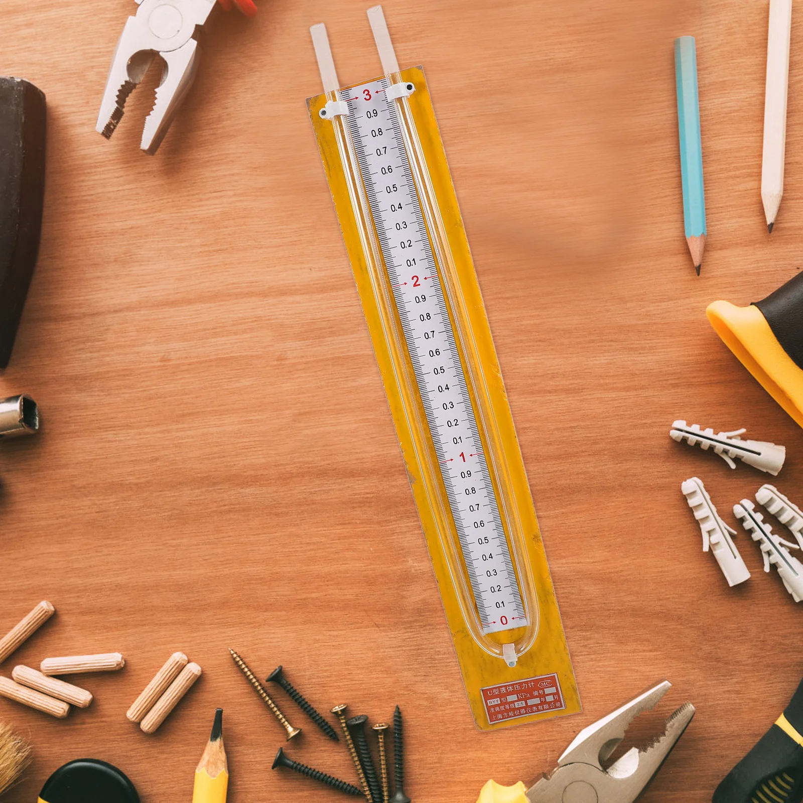 

1 pc U-Shaped Manometer 0-10Kpa Differential Pressure Gauge High Accuracy Fluid Measurement For Laboratory Air Velocity Testing