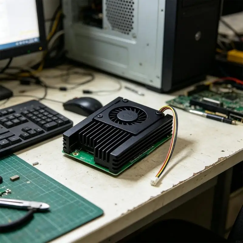 

High Efficiency PWM Fan Cooling Fan Specifically For RPi Compute Module 5 Stable Under Heavy Loads 896C