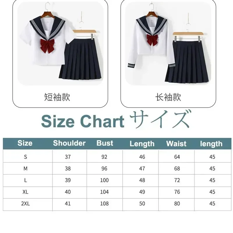 Student JK Uniform Women's High School Korean Chinese School Uniforms Navy Sailor Outfit Short Sleeve Suit Japan Seifuku Girl