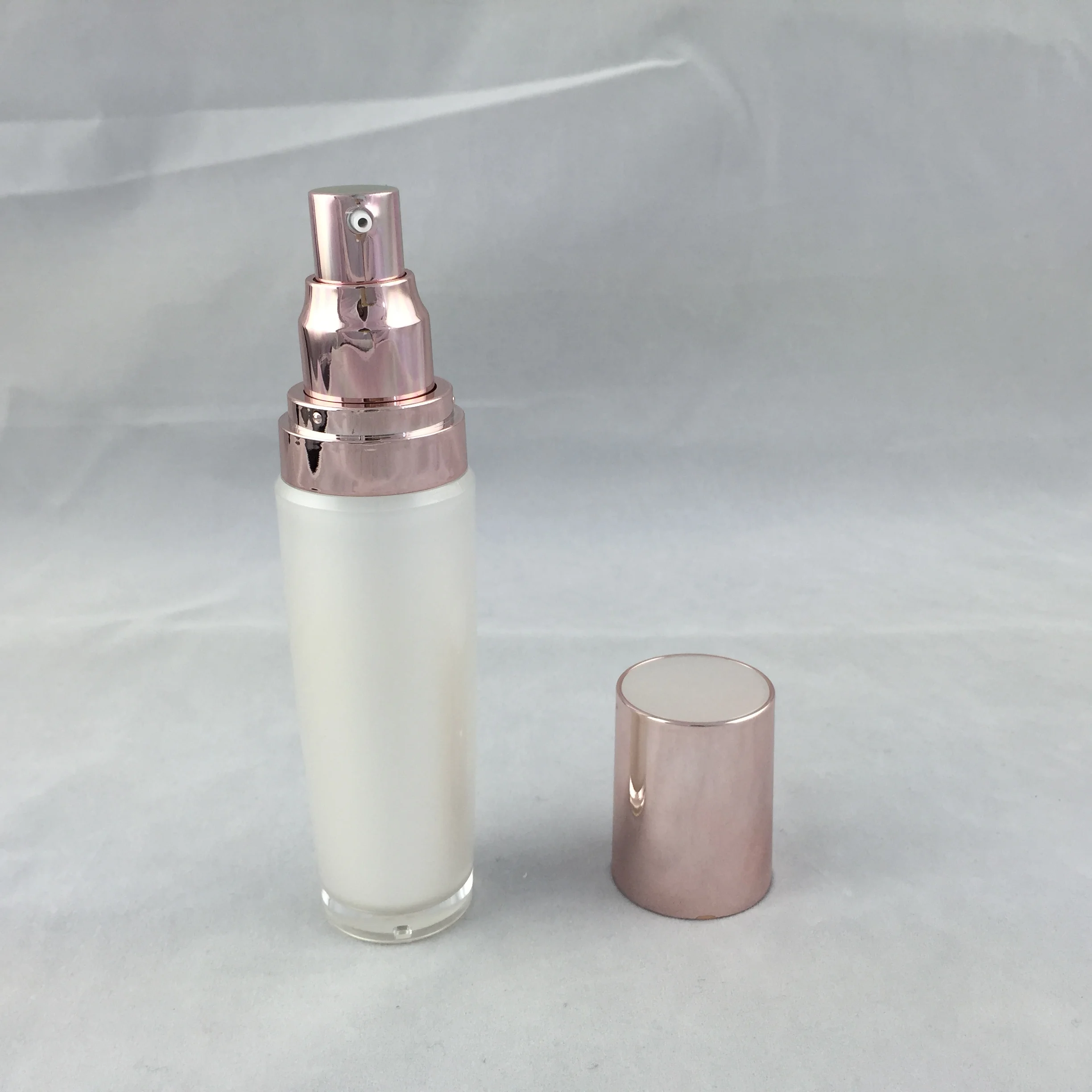 30ml pearl white cone shape acrylic bottle lotion emulsion serum essence foundation liquid toner skin care cosmetic packing