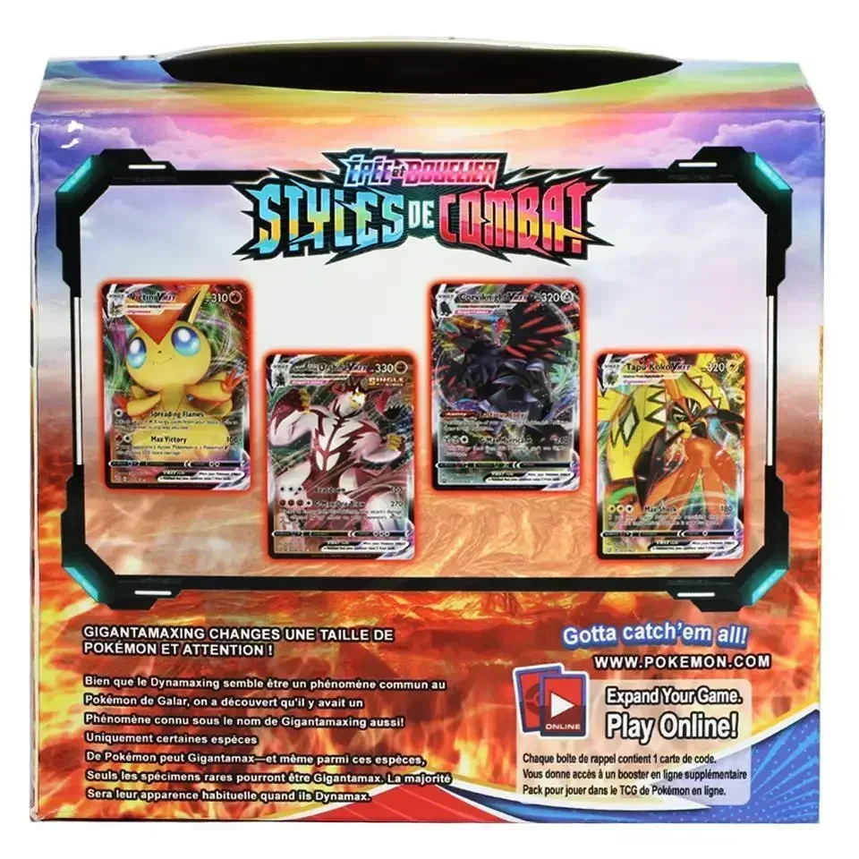 9/10Pcs Pokemon Cards Vmax GX Mega Evolutions Darkness Ablaze Sword Shield Booster Gift Booster Pack Battle Collection Card Toys