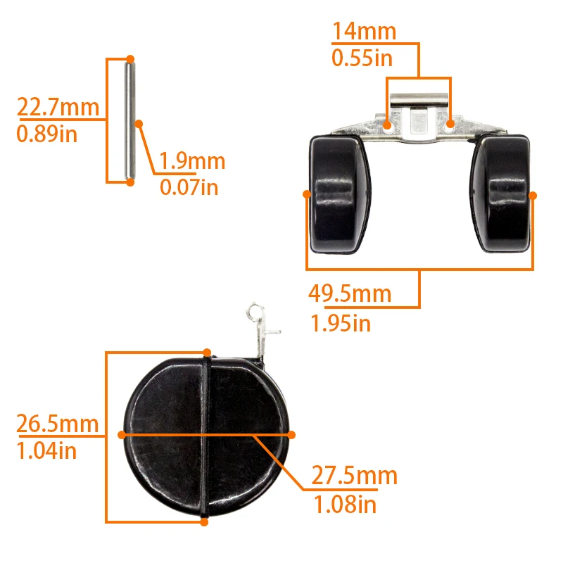 PZ16 16mm Motorcycle Carburetor Float With Needle Pin For Honda 50Cc 70Cc 90Cc 110C Engine Scooter Dirt Bike Go Karts