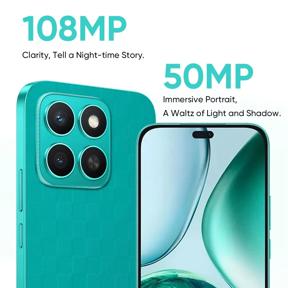 Honor X8c 4G Smartphone 6,7 »AMOLED 108MP y 50MP fotografía nocturna ultraclara resistencia al agua y caídas extremas goma de borrar HONOR AI 6