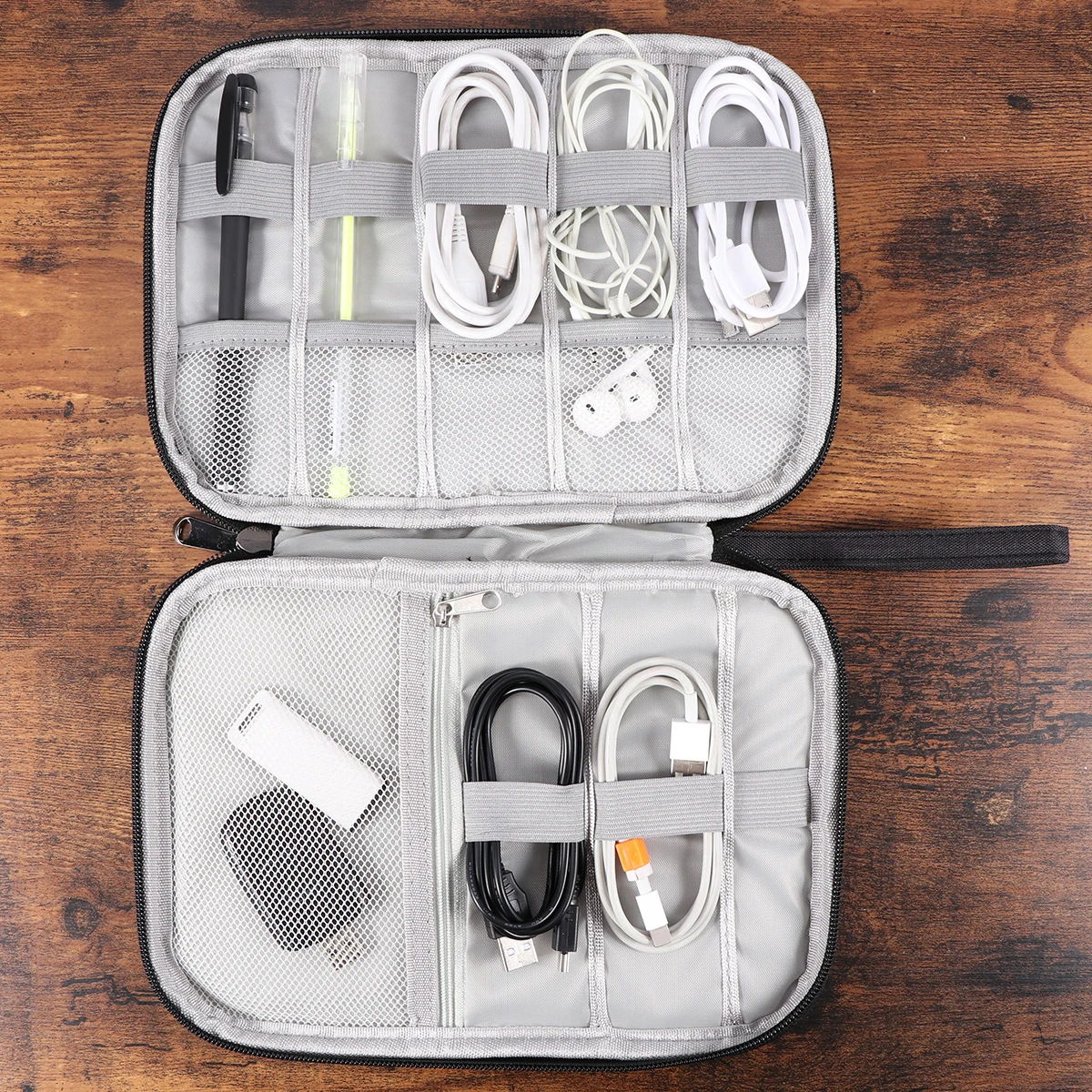 

Large Capacity Digital Storage Bag Black Portable Multi-Function Cable Organizer Digital Packing Bag for Travel Tool Holder