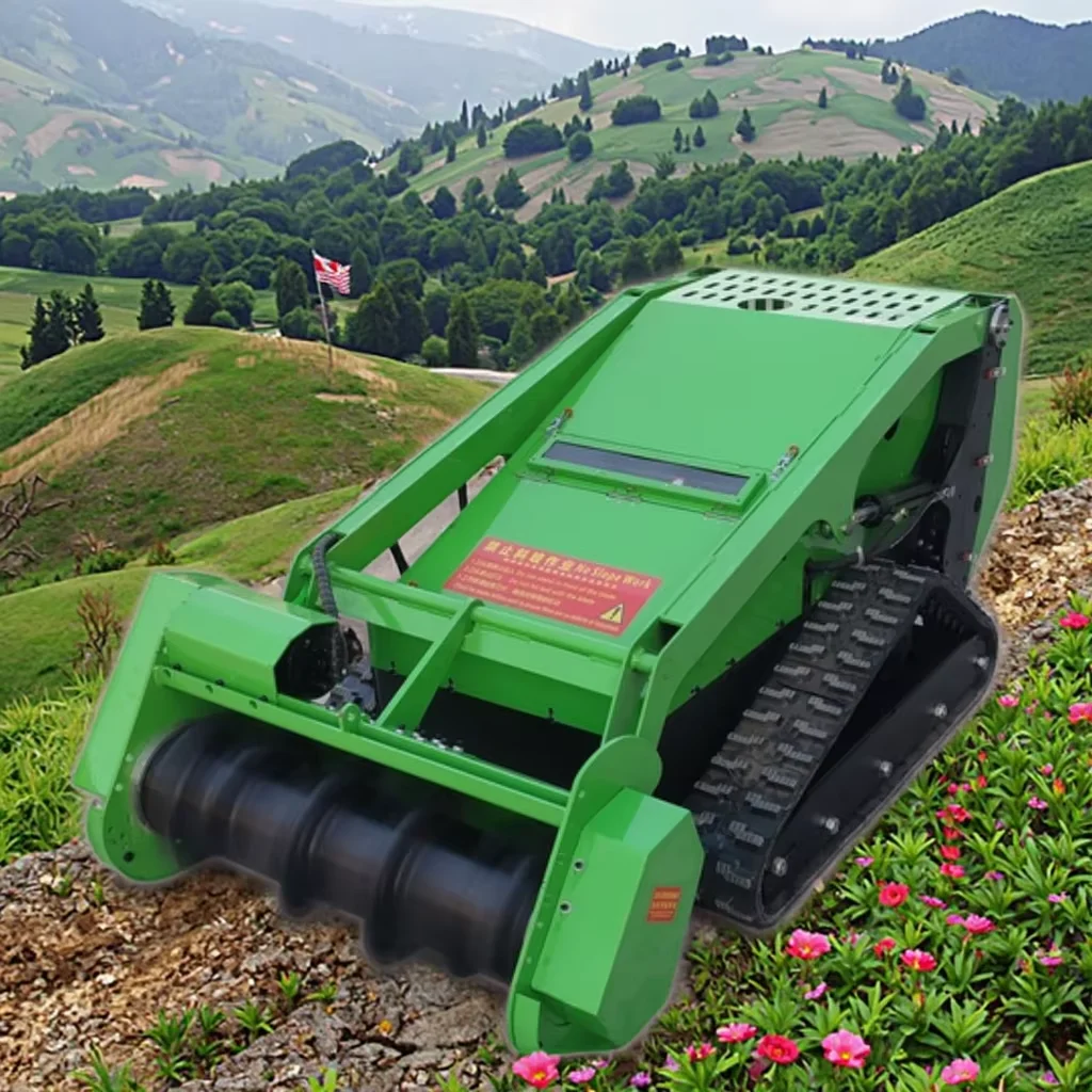 

Deposit ！Industrial&DIY Grade RC Radio-Controlled All-Terrain Robot Lawn Mower Slope Crawler Tandem Mower with 4-stroke Feature
