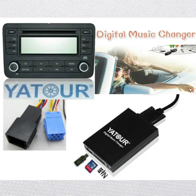 

Yatour Car Audio MP3 Player for Audi A2 A3 A4 A6 A8 S4 S6 S8 AllRoad TT USB SD AUX Digital Music Changer Stereo