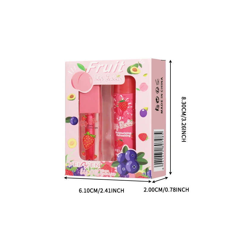 Penifen crème pour les lèvres ensemble de masque pour les lèvres soin hydratant durable brillant à lèvres hydratant