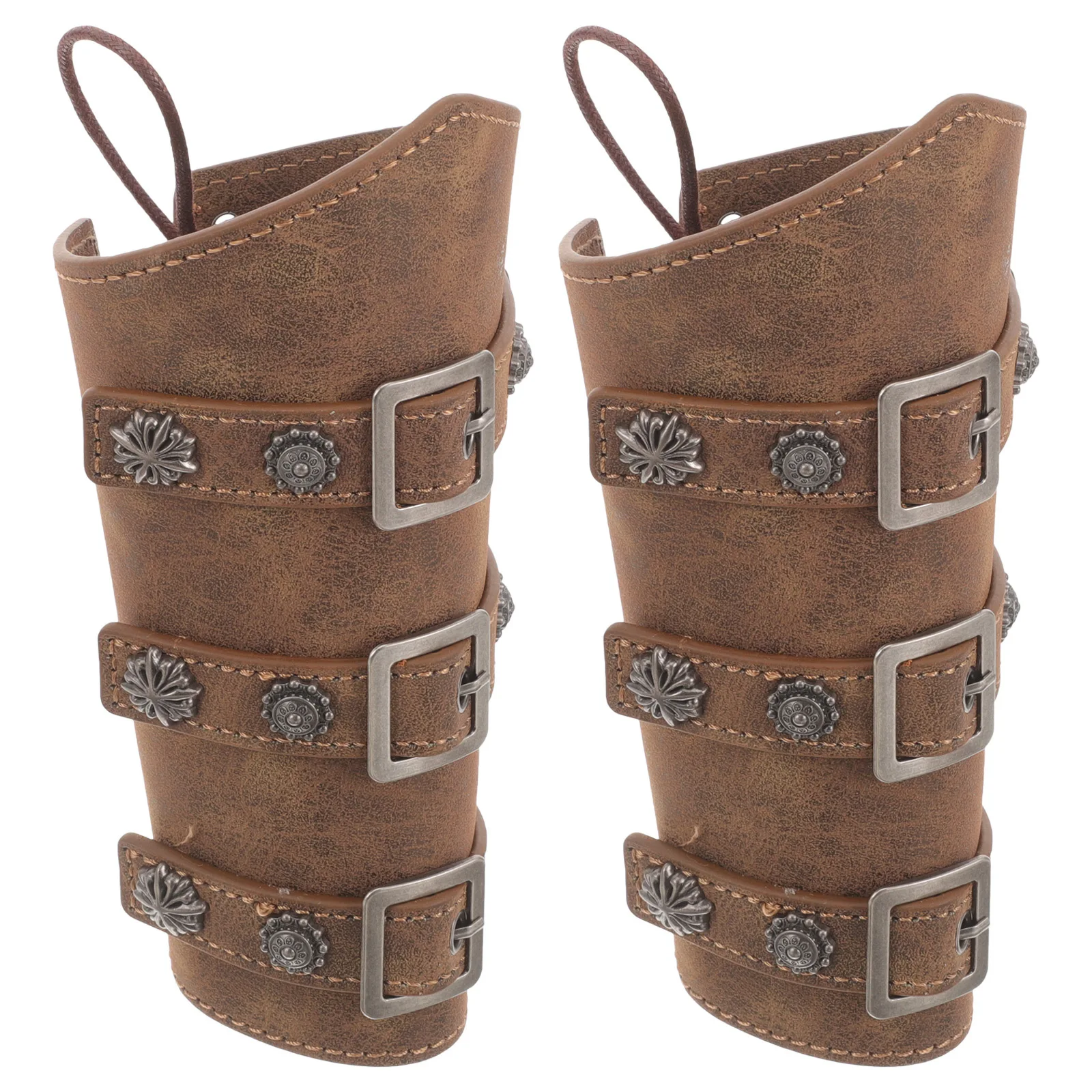 1 Para Retro Opasek na Nadgarstek w Stylu Średniowiecznym, Ochraniacze na Ręce na Halloween, Akcesoria do Kostiumów Cosplay, Bransoletki na Rękę, Sprzęt do Jazdy Konnej, Męskie