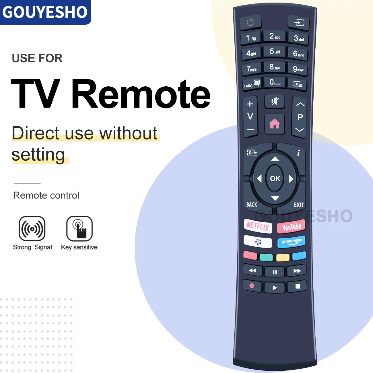 Remote Control RC4390P RC4390 23513941 For Hyundai OK. Hitachi BUSH Various AYA GOGEN NETFLIX TELEFUNKEN Smart LCD LED TV