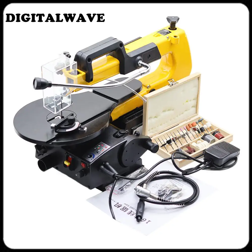 Electric Jig Saw Bench Woodworking Wire Saw Wire Saw Máquina de Gravura Velocidade Ajustável Máquina de Corte Serra de Mesa Novo
