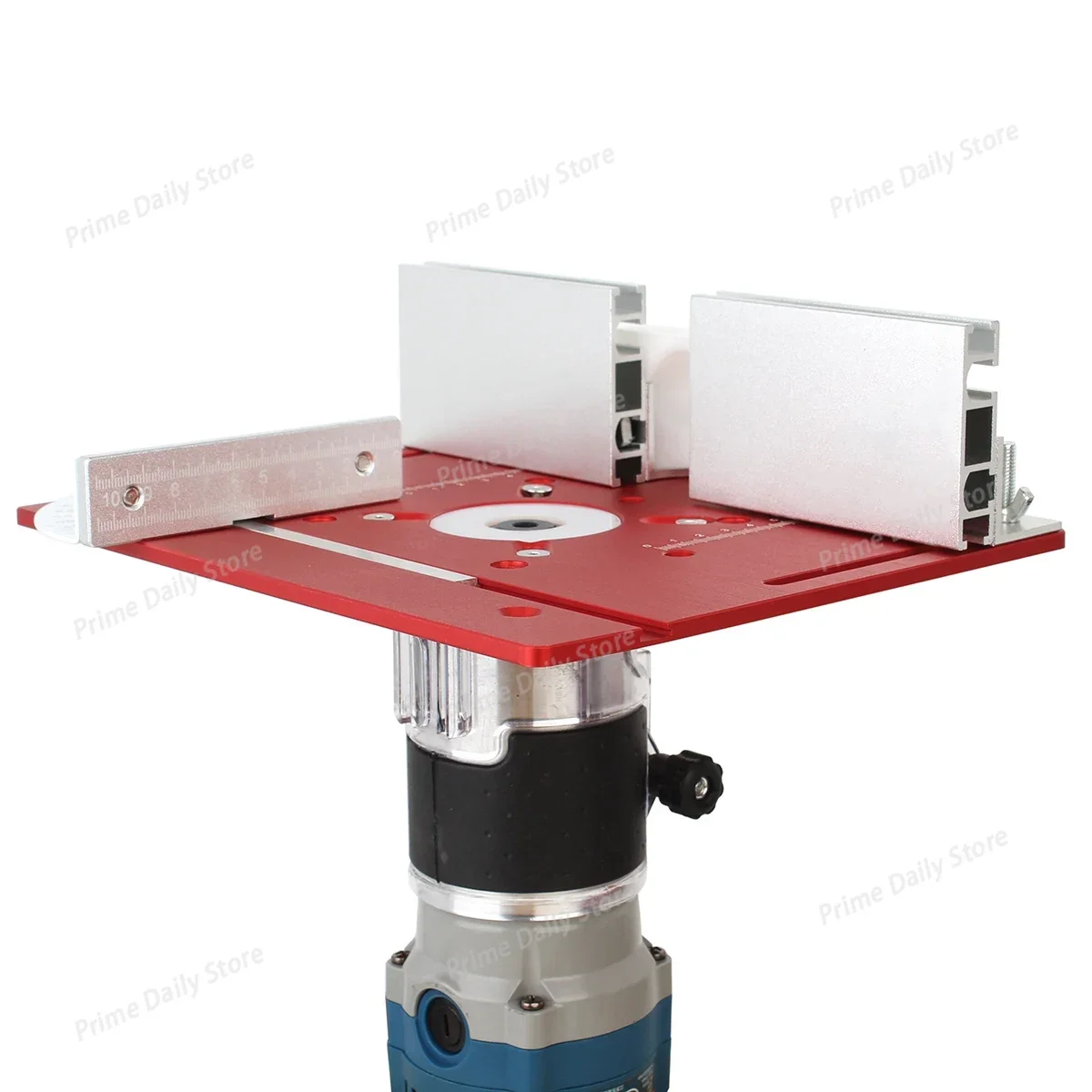 Aluminum Router Table Insert Plate Woodworking Trimmer Electric Wood Milling Flip Board With Miter Gauge for DIY Work Benches