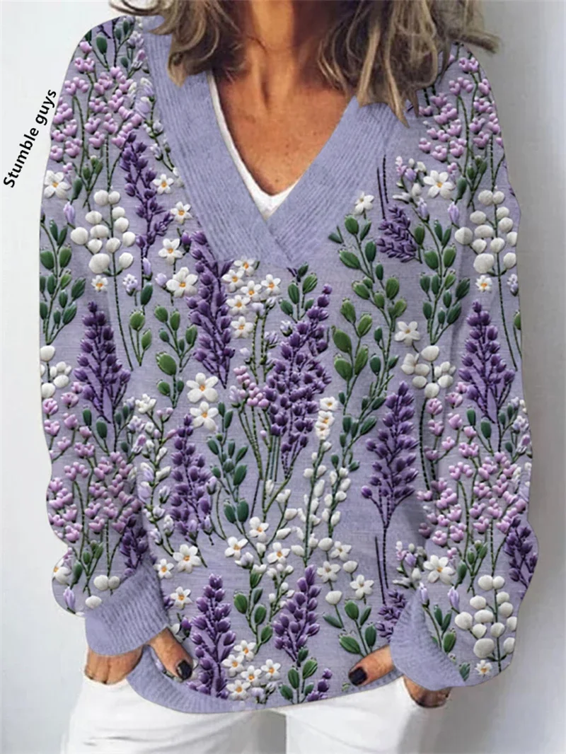 Maglione autunno inverno donna autunno inverno Y2K moda casual europeo americano morbido cane di Natale cervo pupazzo di neve stampa top in maglia ​