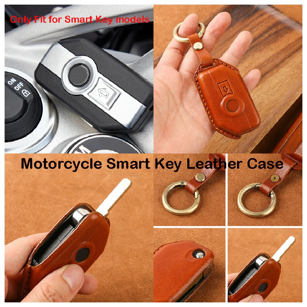 

Fits for BMW K1600GT K1600GTL K1600B K1600 GT GTL Bagger Grand America 2017-2025 Motorcycle Smart Remote Key Leather Case Cover