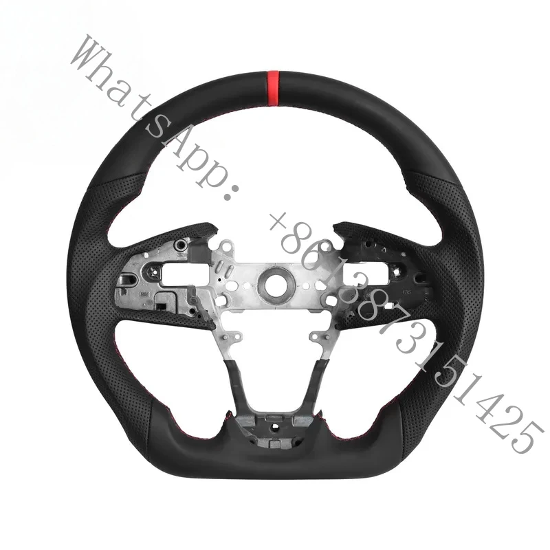 

Подходит для рулевого колеса из натуральной кожи, 10-е поколение, 2016-2021 гг., Type R FK8, североамериканская спецификация, D-образный, с плоским дном.