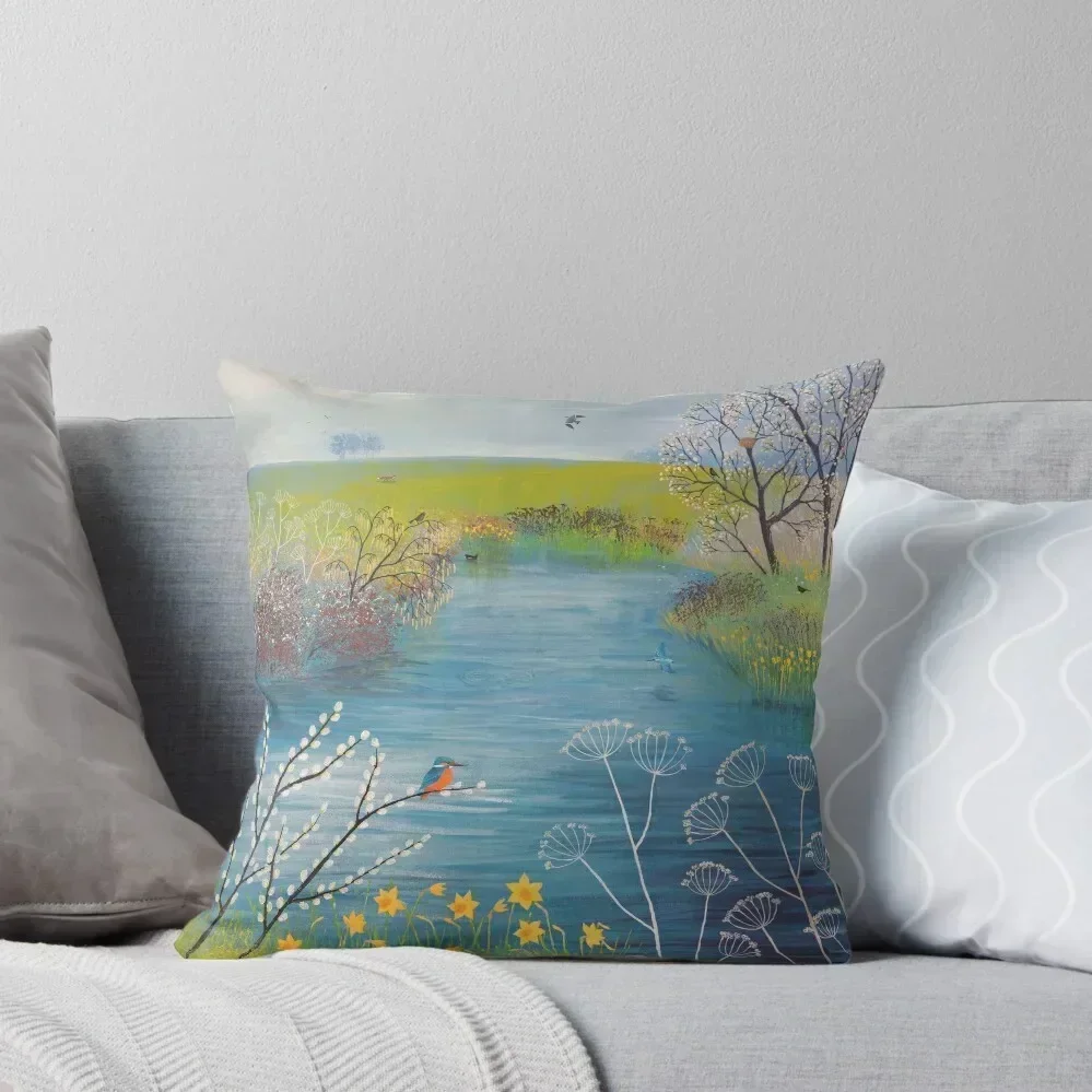 

Spring at Kingfisher Pool Throw Pillow Decorative pillowcase Custom Cushion Photo Pillowcases Bed Cushions Sofas Covers pillow