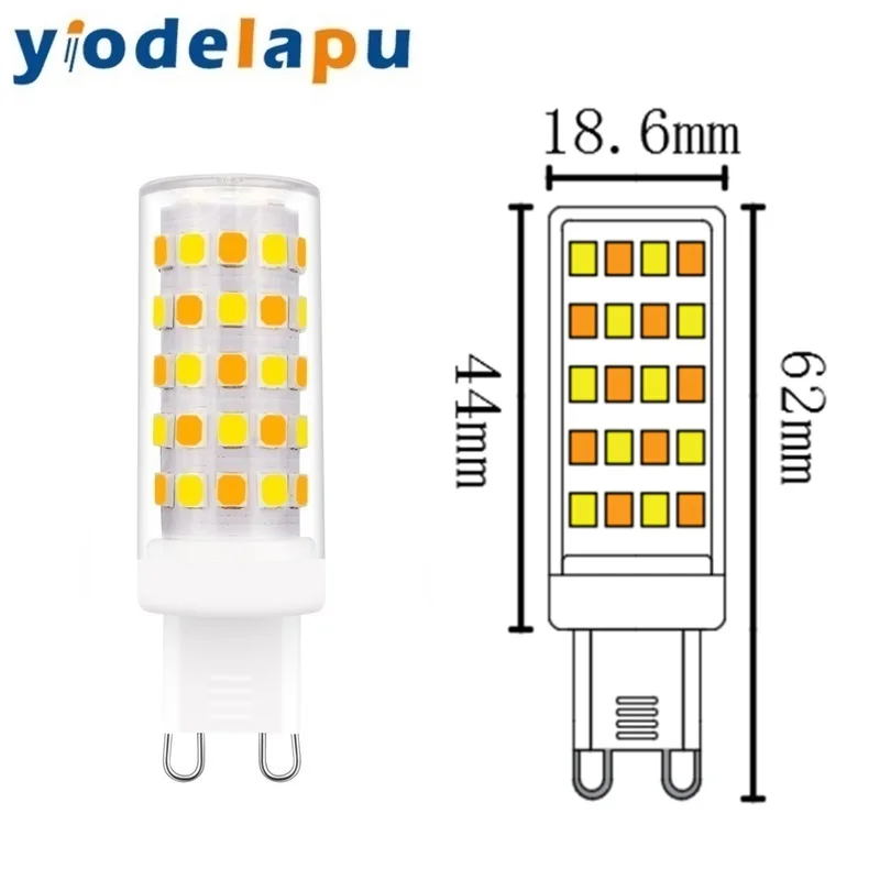 6w g9 led 220v 2700K 4000K 6000K CCT Changeable g9 led bulb Discolour Three Color temperature  with switch G9 led lamp