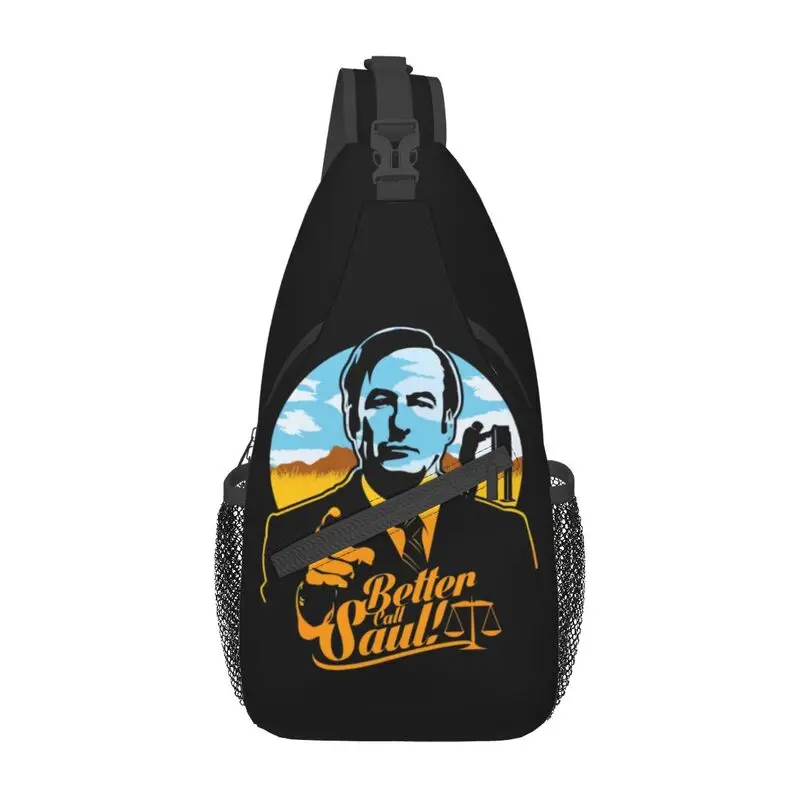 Heisenberg Breaking Bad Sling mochila crossbody para homens, melhor chamada personalizada, bolsa de ombro Saul para viagem, mochila de caminhada