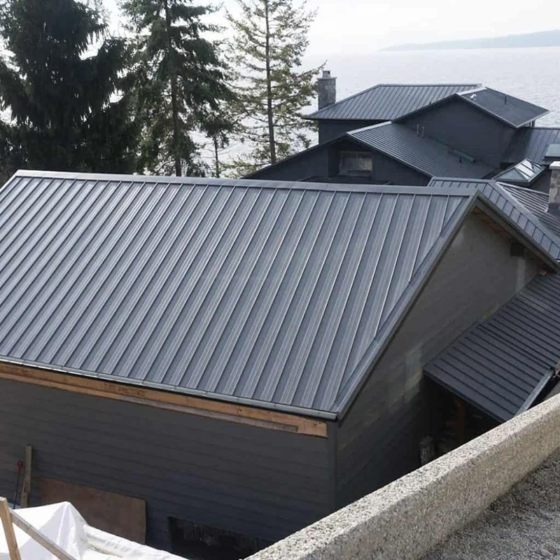 

Изолированные алюминиевые кровельные плитки Great Wall, кровельные плитки из алюминиевого сплава большого размера, двухслойные панели покрытия крыши, полиэстер