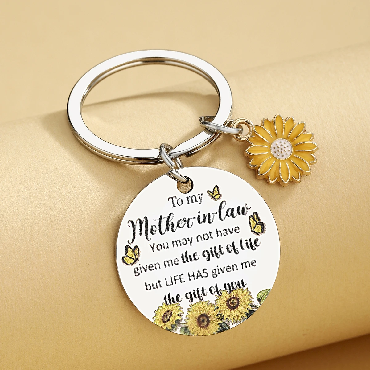 Llavero de girasol para madre – Regalo de boda Original - imagen 3