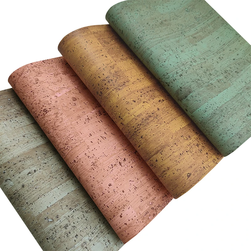 Colored Portugal Cork Fabric Faux Leather Sheets for Earrings,Shoes,Bag,Bows,Crafts DIY Sewing Accessories Leatherette 30*135CM