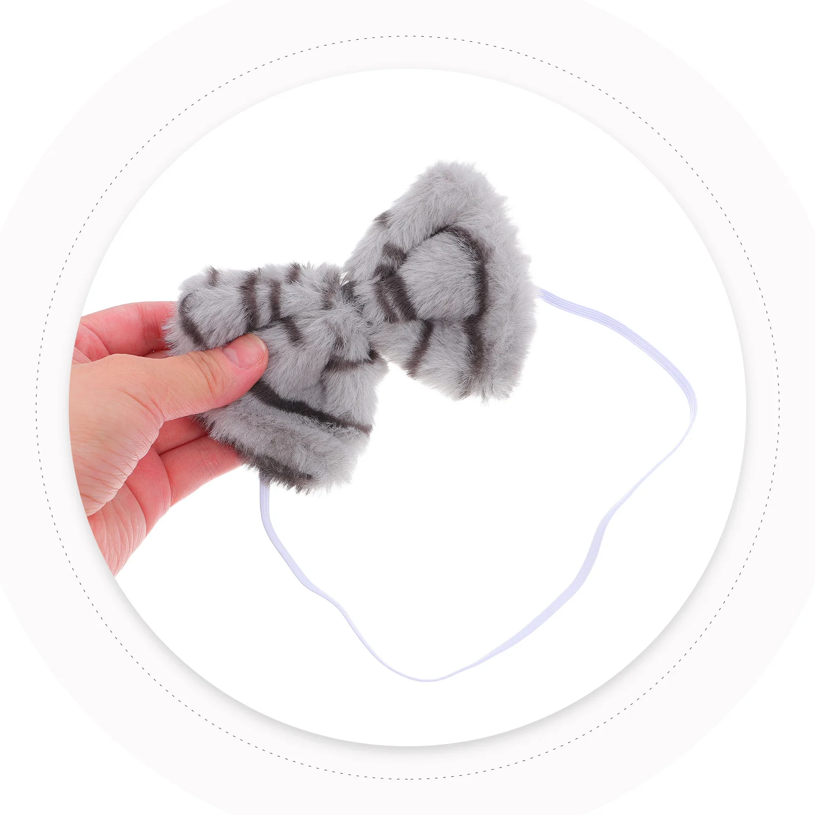 1 conjunto de faixa de cabeça com estampa de gato, macia e confortável, orelhas de fantasia para crianças, festa de halloween, cosplay, acessórios de gato, adereços de carnaval