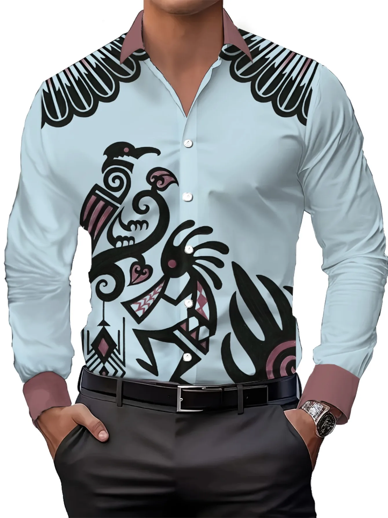 

2025 trendy casual button shirt for men's hot shirt - Must-have casual and fashionable long-sleeved shirt