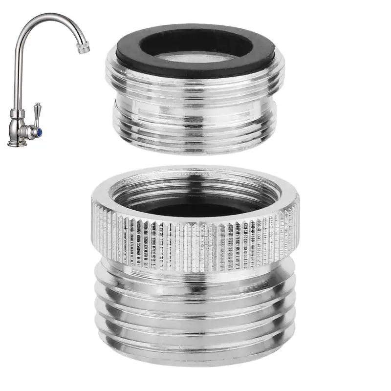 Tap Aerator Connector With Washer Outside Seamless Connection Chrome-Plated Brass Faucet & Aerator Adapter Durable Faucet Kit