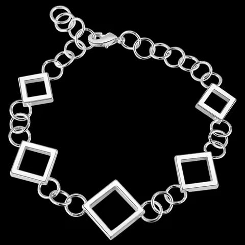 925 Sterling Silver Bracelet Grid for Women Men Wedding Engagement Jewelry Charm Accessories Party Fashion High Quality