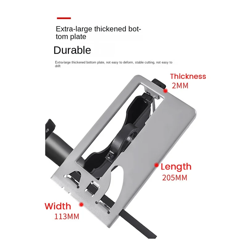 A21R-Hand Winkel Grinder Konverter Zu Cutter 40Mm Tiefe Einstellbare Grinder Halterung Zu Schneiden Holzbearbeitung Tisch Werkzeug