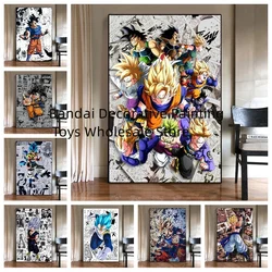 Classic Anime Canvas Prints Poster Dragon Ball Z Goku Vegeta Gohan Home Room Bar Wall Decor Art Picture Painting Wallpaper Gift
