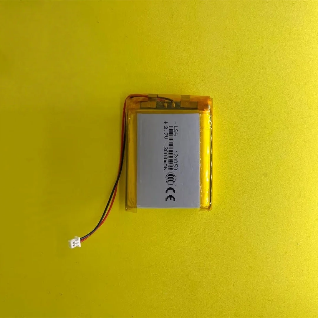 Factory Direct 124050 Polymer Lithium Battery 3000mAh 3.7V for Hand Warmer Power Bank Bluetooth Speaker